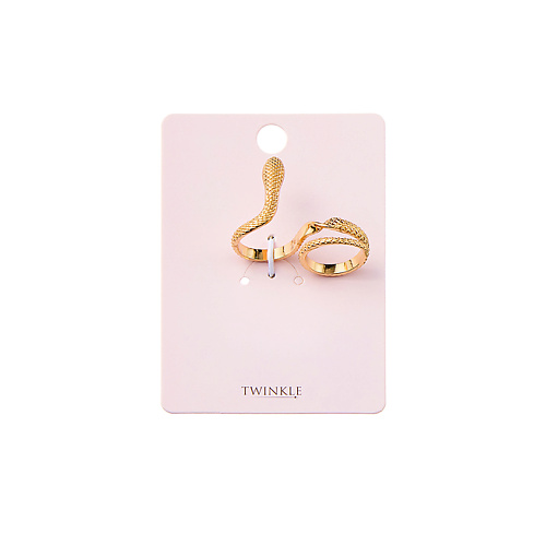 

TWINKLE Кольцо на 2 пальца Golden Snake, Кольцо на 2 пальца Golden Snake