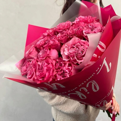 

TOOTFLOWERS 15 пионовидных роз Country Blues, 15 пионовидных роз Country Blues