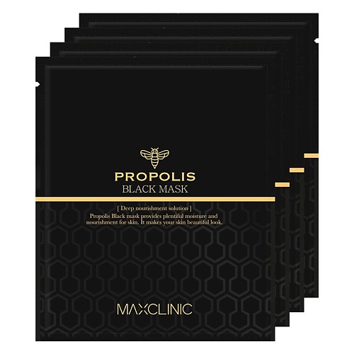 MAXCLINIC Маска для лица черная с прополисом для питания и эластичности кожи Propolis Black Mask 975₽