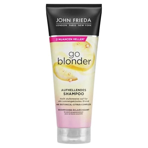 

JOHN FRIEDA Шампунь для светлых волос Sheer Blonde Go Blonder Aufhellend, Шампунь для светлых волос Sheer Blonde Go Blonder Aufhellend