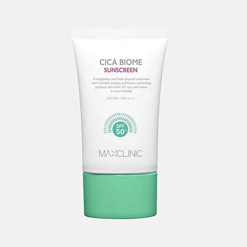 

MAXCLINIC Солнцезащитный крем для лица для чувствительной кожи SPF50+ PA++++ Cica Biome, Солнцезащитный крем для лица для чувствительной кожи SPF50+ PA++++ Cica Biome