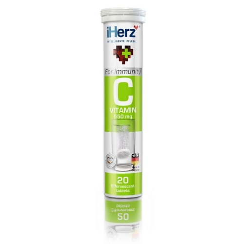 

IHERZ IHERZ Витамин C 550 мг шипучие таблетки Vitamin C Effervescent Tablets, IHERZ Витамин C 550 мг шипучие таблетки Vitamin C Effervescent Tablets