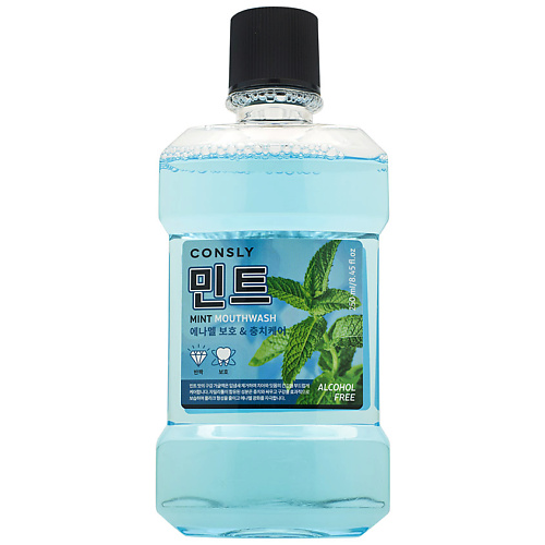 

CONSLY Ополаскиватель для полости рта с ксилитом и вкусом мяты Mint Mouthwash, Ополаскиватель для полости рта с ксилитом и вкусом мяты Mint Mouthwash