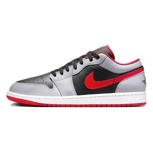 

NIKE Кроссовки 1 Low Black Light Smoke Grey Gym Red, Кроссовки 1 Low Black Light Smoke Grey Gym Red