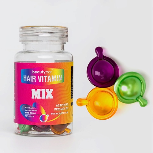 

BEAUTY BAR Масло в капсулах для волос набор микс 10 в 1, Масло в капсулах для волос набор микс 10 в 1