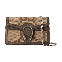 Сумка Dionysus Canvas With Leather Trim Flap Bag Chain Bag Shoulder (Bag+Dust Bag)