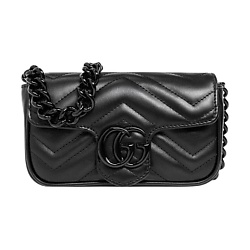 Сумка GG Marmont Leather Resin Shoulder Bags Fanny Pack (Basic Set+Box+Shopping Bag)
