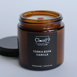 Свеча ароматическая в банке с древесным фитилём Tonka bean