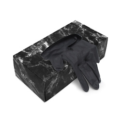 Перчатки нитриловые, черные "Black Skinny Gloves", коробка 100шт