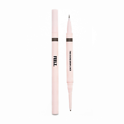 Подводка и карандаш для бровей Two In One Brow Liner 01 dark brown