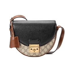 Сумка Padlock Canvas With Leather Saddle Bag (Bag+Dust Bag)