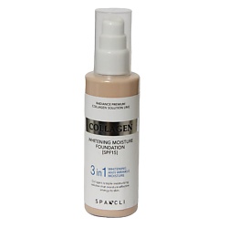 Тональный крем SPF15 с коллагеном увлажняющий, эффект отбеливания кожи