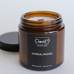 Свеча ароматическая в банке с древесным фитилём Sandalwood