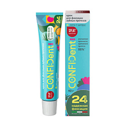 Крем для всесторонней фиксации зубных протезов со вкусом мяты и цитруса Confident Fix