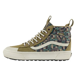 Кроссовки MTE Sk8-Hi Anti-Slip Wear-Resistant High-Top Hiking Shoes Green Brown