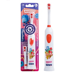 Зубная щетка детская Фиксики ротационная с двумя насадками от 3-х лет Kids