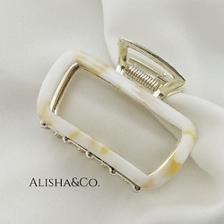 Крабик для волос металлический Unique