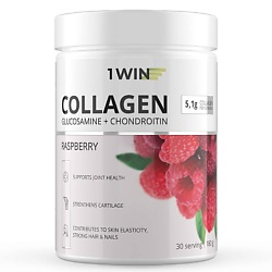 Коллаген с витамином C, Хондроитином и Глюкозамином, малина Dietary Supplement Collagen + Vitamine C + Glukosamine + Chondroitin, Raspberry