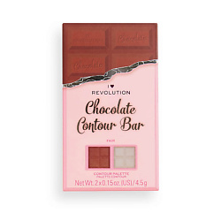 Палетка для контурирования: бронзер и хайлайтер CHOCOLATE CONTOUR BAR