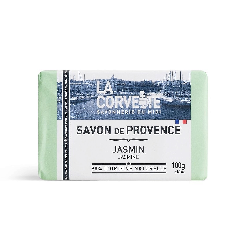 LA CORVETTE Мыло туалетное прованское для тела Жасмин Savon de Provence Jasmin – фото 3