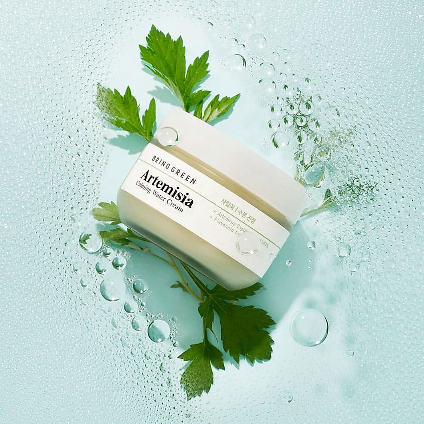 BRING GREEN Крем для лица успокаивающий на водной основе с полынью Artemisia Calming Water Cream – фото 2