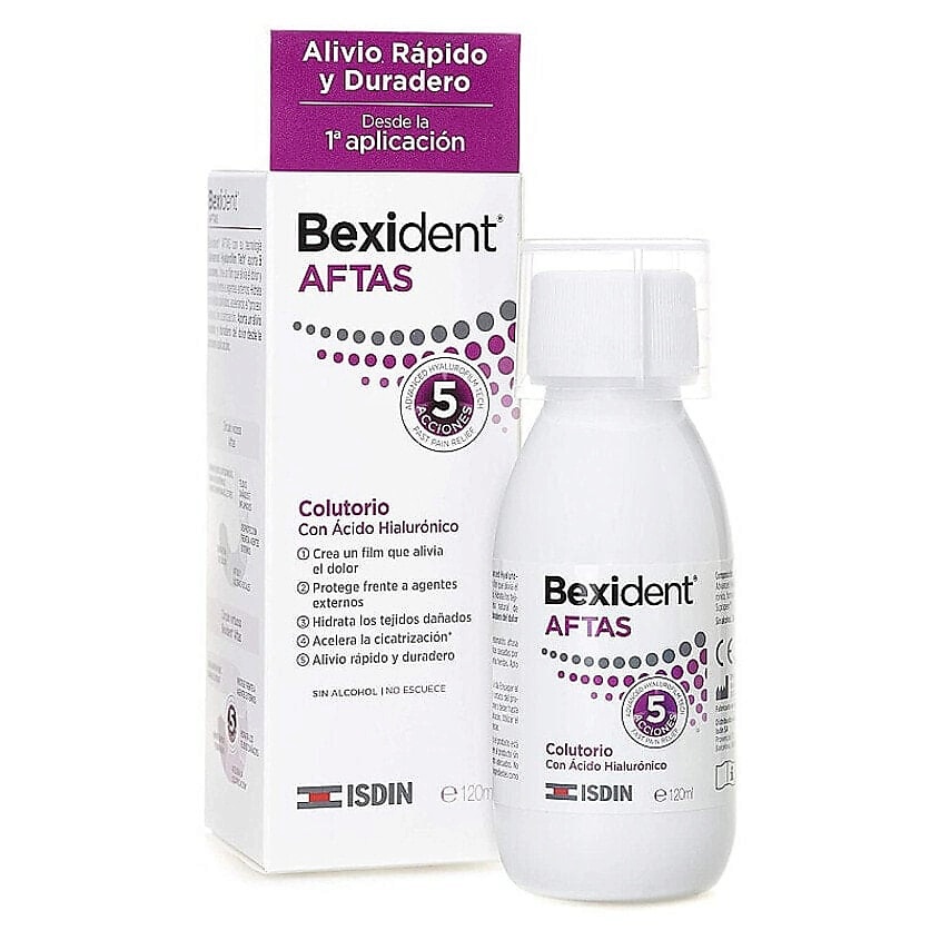 Изображение товара ISDIN Ополаскиватель для рта Bexident AFTAS Mouthwash, 120 мл
