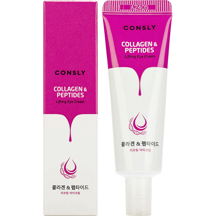 Изображение товара CONSLY Лифтинг-крем для век с пептидами и коллагеном Collagen & Peptides Lifting Eye Cream, 25 мл