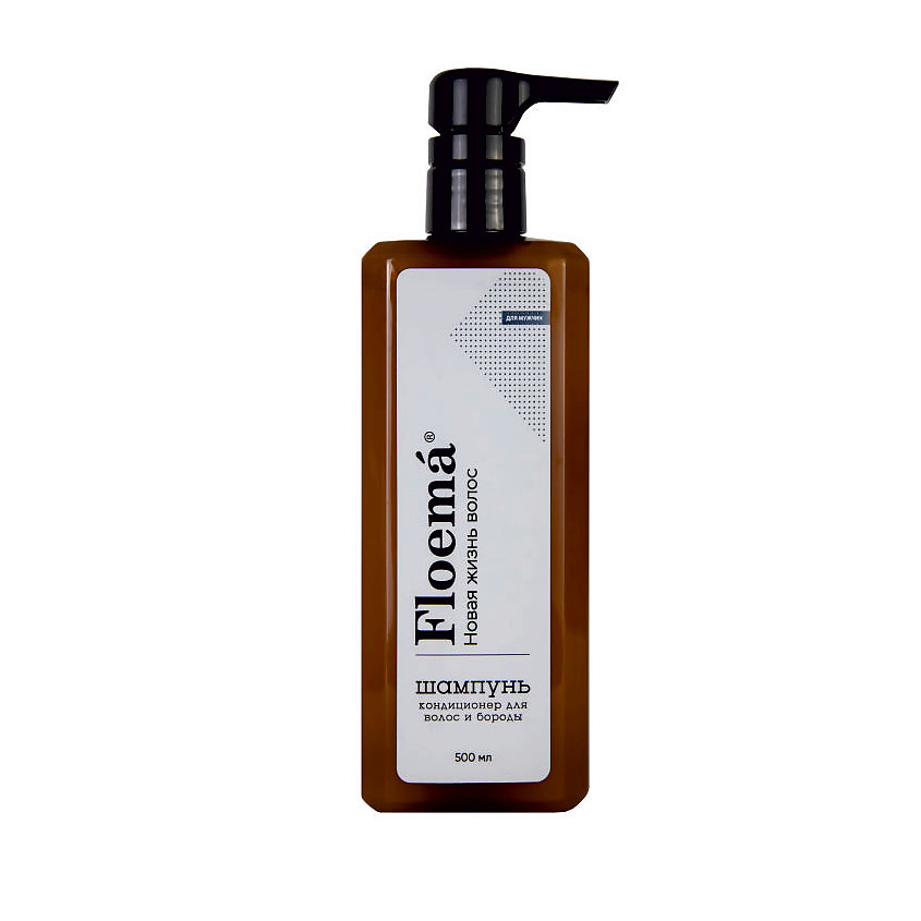 Изображение товара FLOEMA Шампунь-кондиционер для волос и бороды Shampoo Conditioner For Hair And Beard, 500 мл