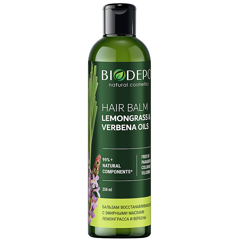Изображение товара BIODEPO Бальзам для волос восстанавливающий с маслами лемонграсса и вербены Lemongrass and Verbena Oils, 250 мл