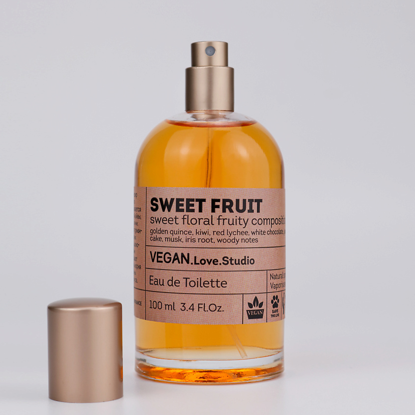Изображение товара VEGAN.LOVE.STUDIO Туалетная вода женская Sweet Fruit личи пирожное айва белый шоколад, 100 мл
