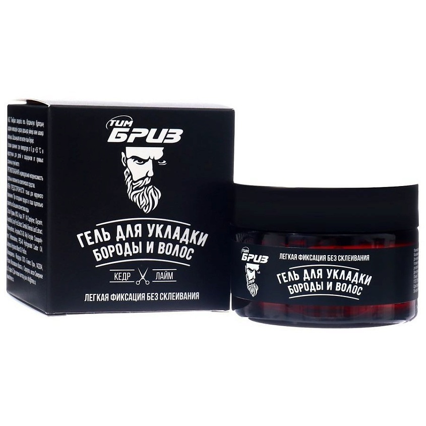 Изображение товара COMPLIMENT Гель для укладки бороды и волос ТимБриз, 100 мл