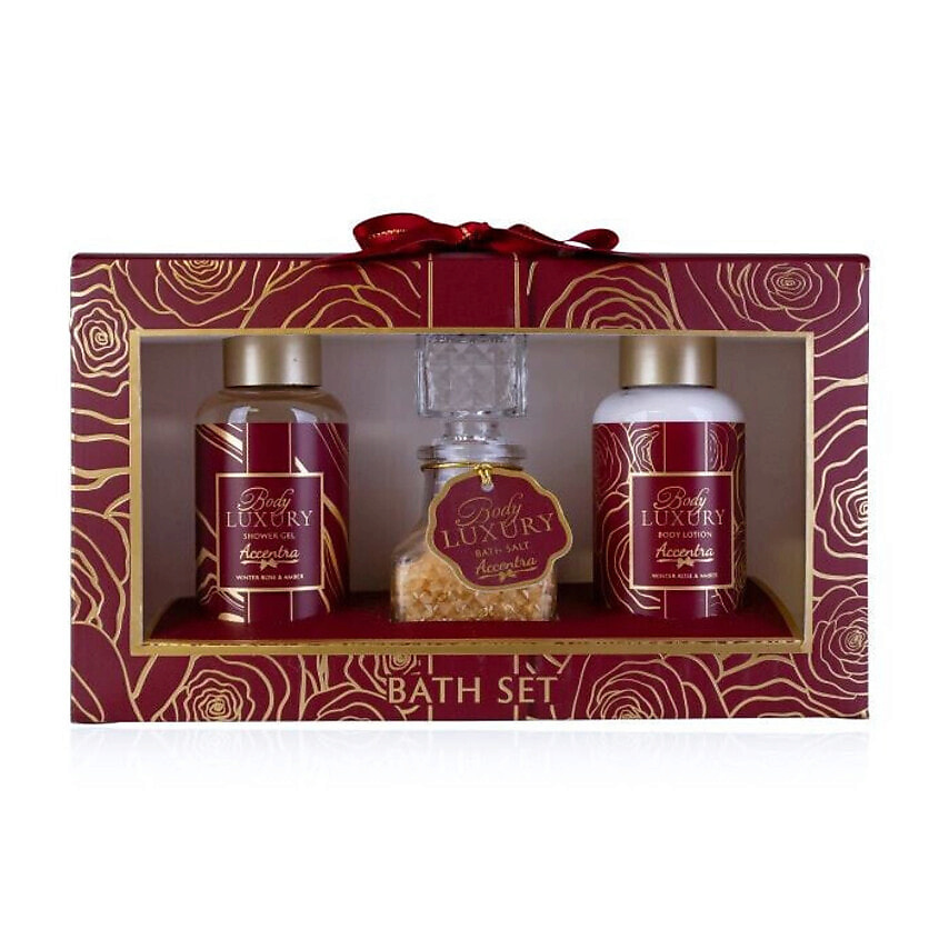 Изображение товара ACCENTRA Набор Body Luxury Winter Rose & Amber, 200 мл + 200 мл +150 г
