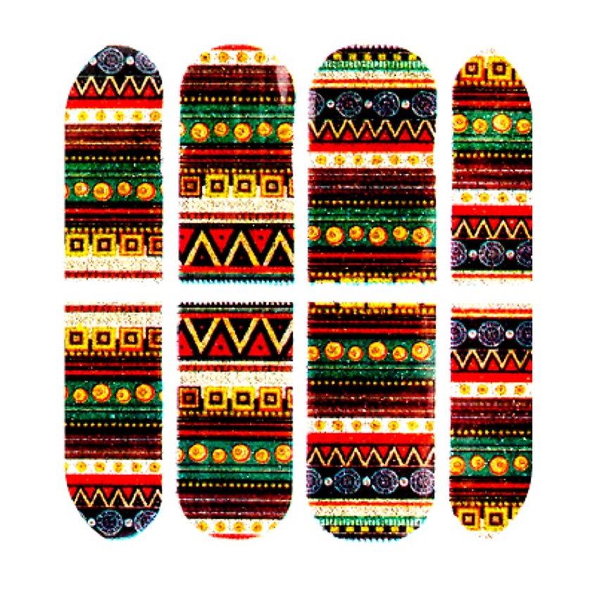 Изображение товара IRISK Пленки для ногтей для экспресс-маникюра на клеевой основе Effect Nails, 1 уп, 12 наклеек