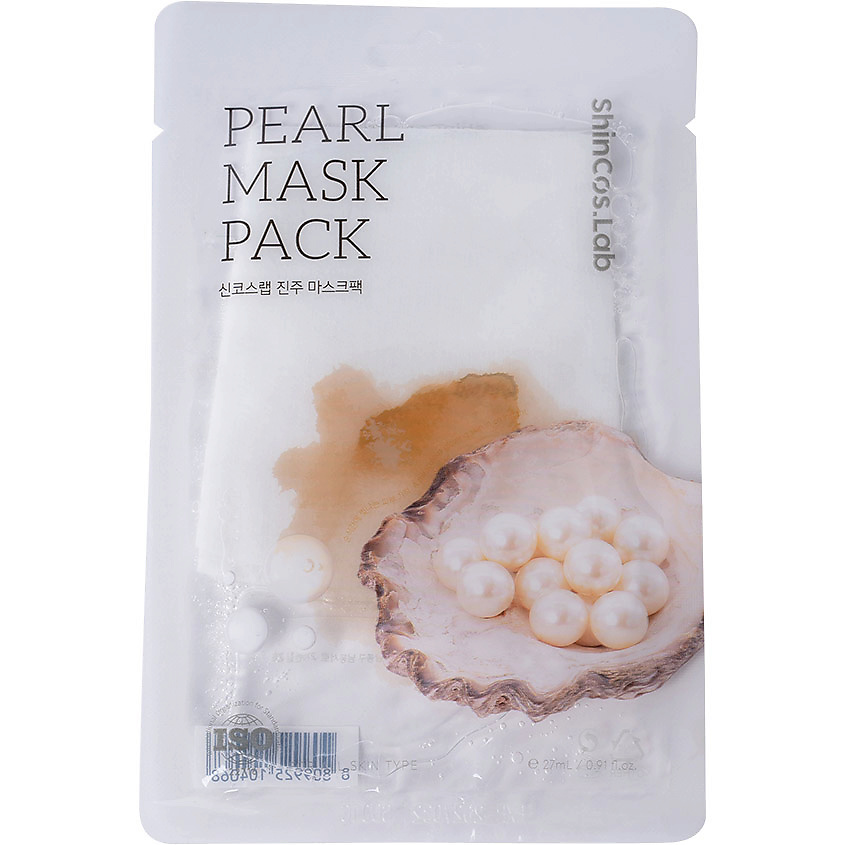 Изображение товара SHINCOS.LAB Тканевая маска с экстрактом жемчуга Pearl Mask Pack, 27 мл