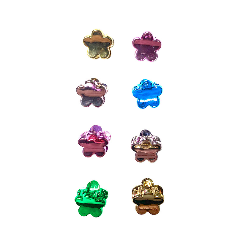 Изображение товара Набор зеркальных крабов для волос 8 шт MONTE VITA миниатюрные металлические украшения