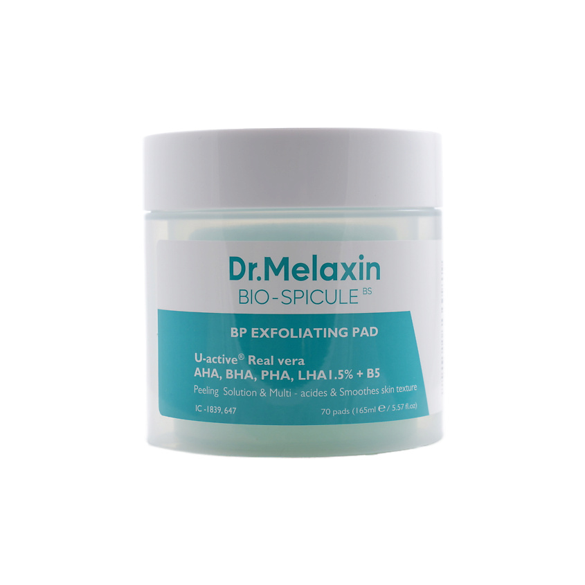 Изображение товара DR.MELAXIN Пэды для лица очищающие с биоспикулами 70 шт