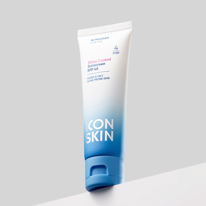 Изображение товара ICON SKIN Солнцезащитный крем SPF 45 Shine Control / Shine Control Sunscreen SPF 45, 1 шт.