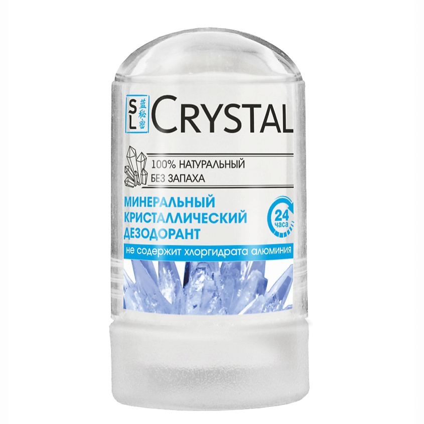 Изображение товара SECRETS LAN Дезодорант Минеральный д/тела, CRYSTAL Deodorant Stick, 60 гр, белый