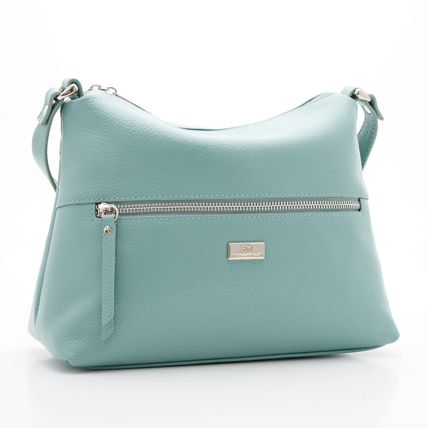 Изображение товара Женская кожаная кросс-боди сумка большого размера из натуральной кожи