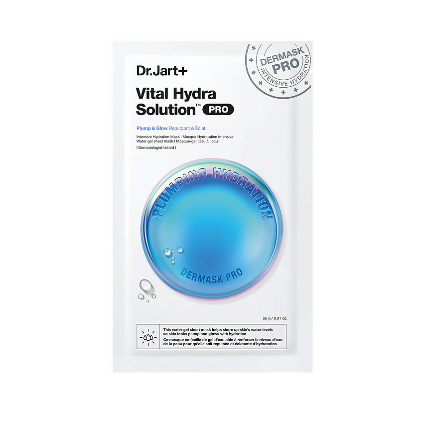 Изображение товара DR. JART+ Маска "Капсулы красоты" увлажняющая Vital Hydro Solution Dermask Plumping Hydrationping, 26 г