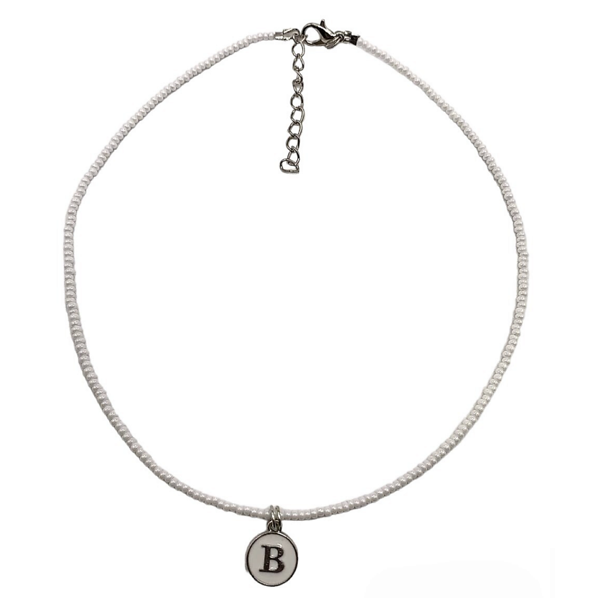 Изображение товара Чокер из бисера SIDORINA SOFIA - белое ожерелье с подвеской