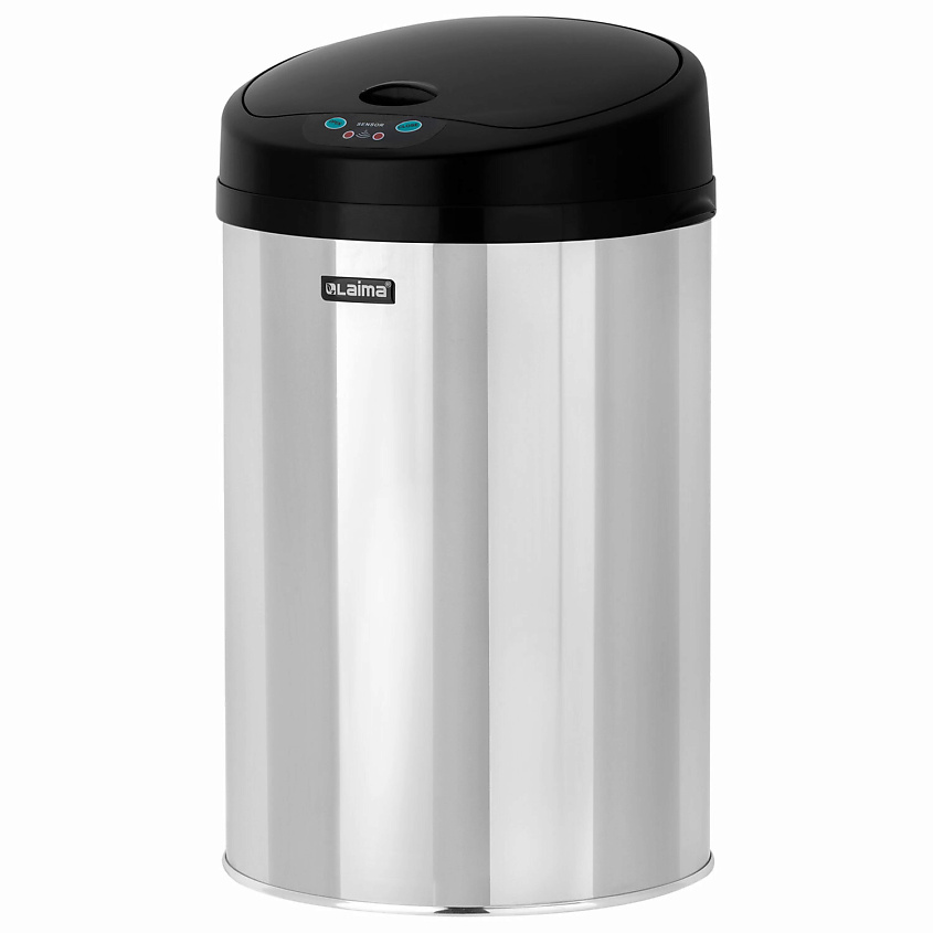 Изображение товара Ведро мусорное сенсорное из нержавеющей стали 12 л LAIMA