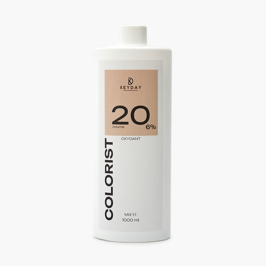 Изображение товара KEYDAY Colorist Оксидант 6% VOL 20 1000 мл для профессионального окрашивания волос