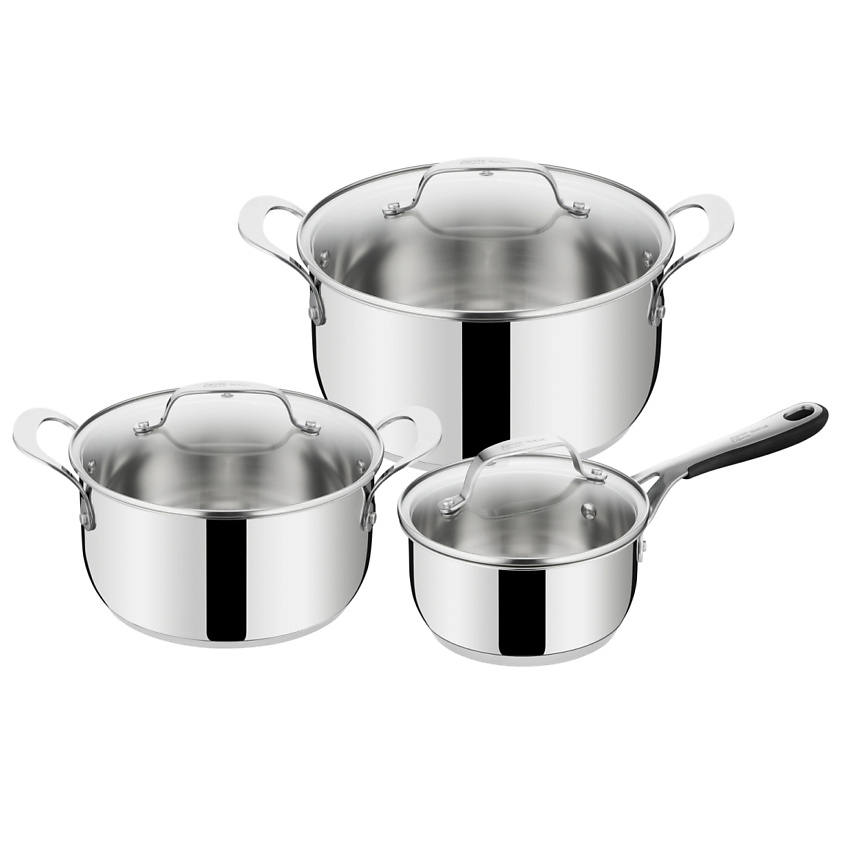 Изображение товара TEFAL Набор посуды JO Kitchen Essentials E313S674, 16/20/24 см