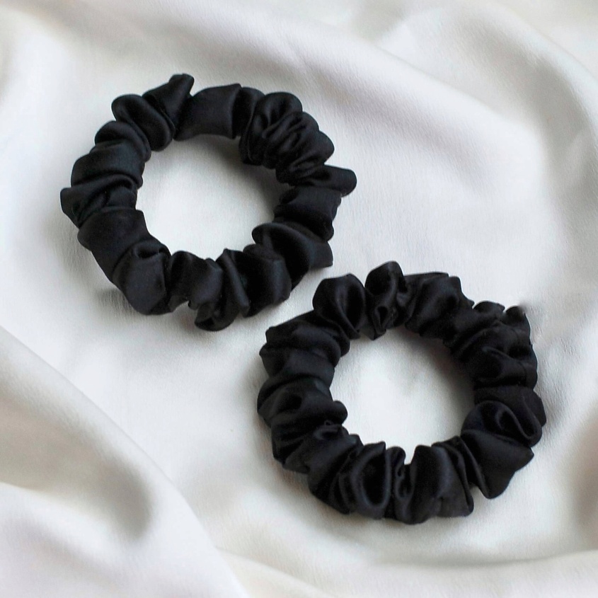 Изображение товара Набор из 2 шелковых резинок для волос 8 HORAS of Silk Средние кольца для волос из натурального шелк