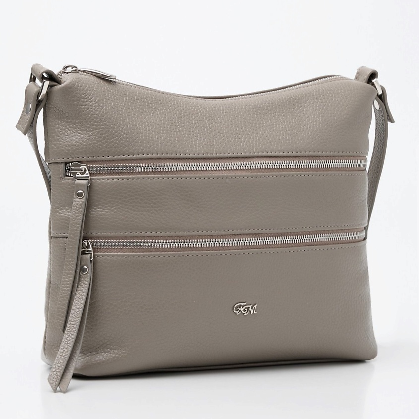 Изображение товара Женская кожаная сумка кросс-боди из натуральной кожи с карманами