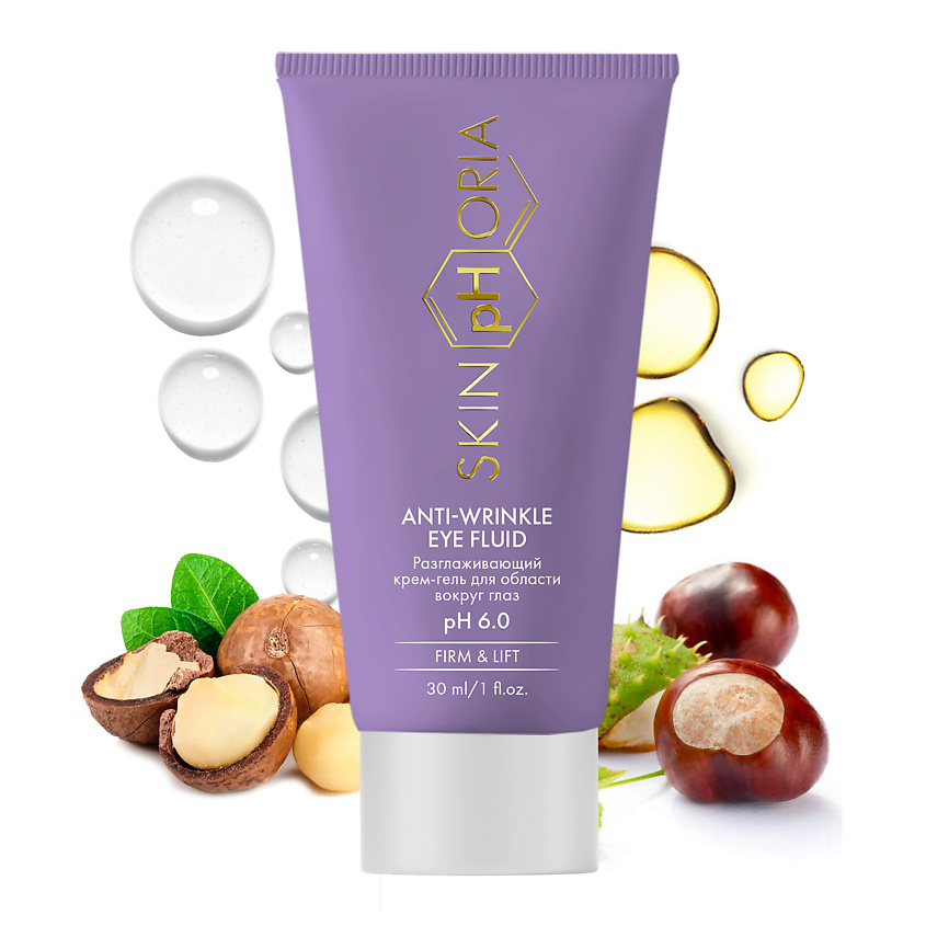 Изображение товара SKINPHORIA Разглаживающий крем-гель для области вокруг глаз Anti-wrinkle Eye Fluid, 30 мл