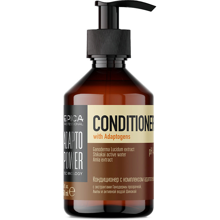 Изображение товара EPICA PROFESSIONAL Кондиционер для восстановления и укрепления волос с комплексом адаптогенов Adapto Power, 250 мл