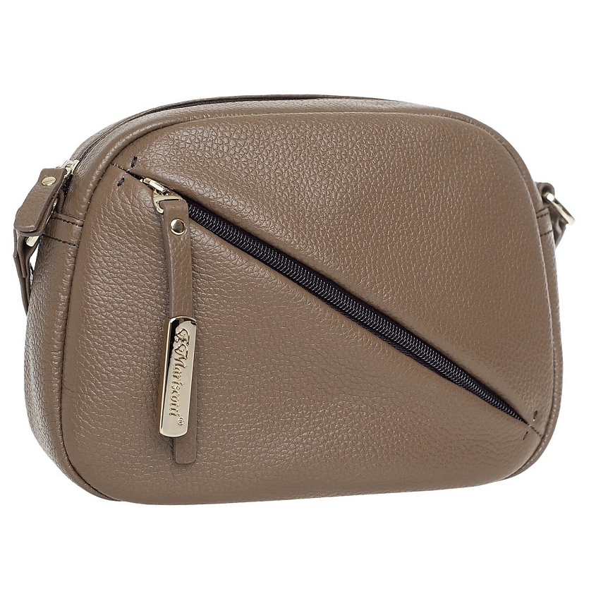 Изображение товара Сумка женская кожаная через плечо, кросс-боди, Коричневый