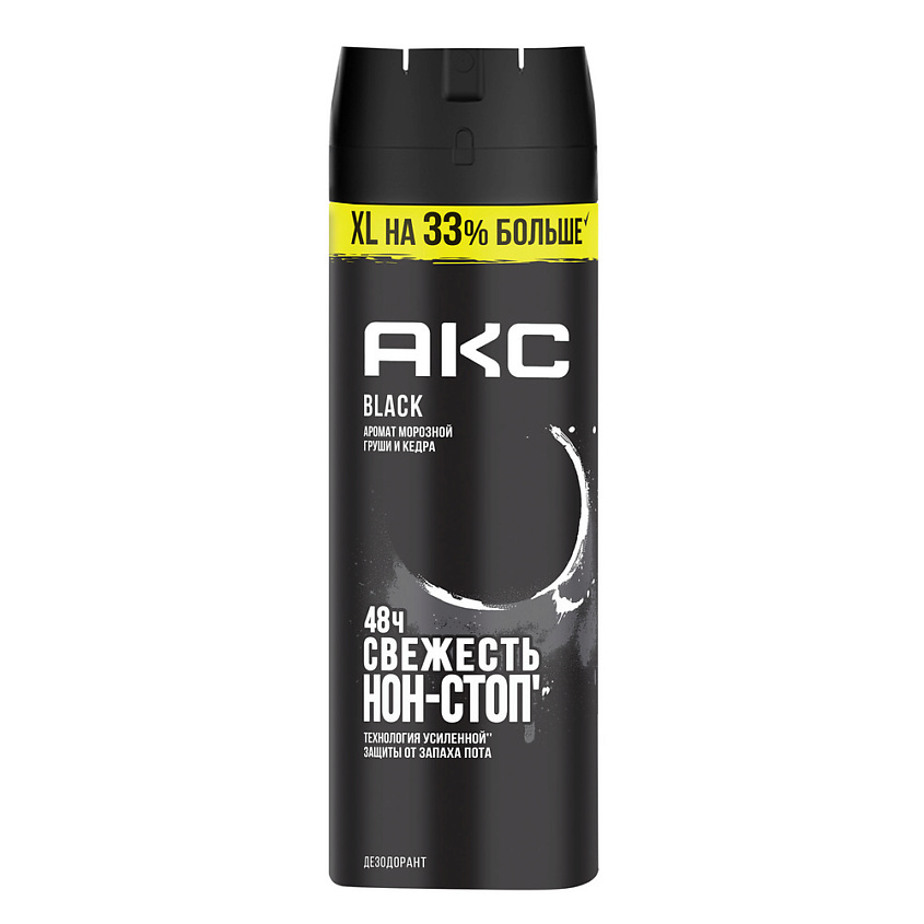 Изображение товара АКС Дезодорант спрей мужской БЛЭК, 200 мл